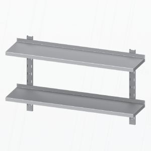 Wandboard mit zwei Regalböden, höhenverstellbar