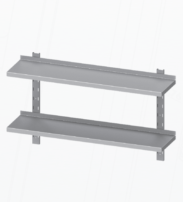 Wandboard mit zwei Regalböden, höhenverstellbar